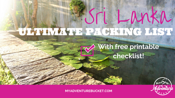 Ultimate Sri Lanka Packing List